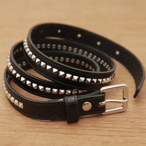 ZARA studded leather belt